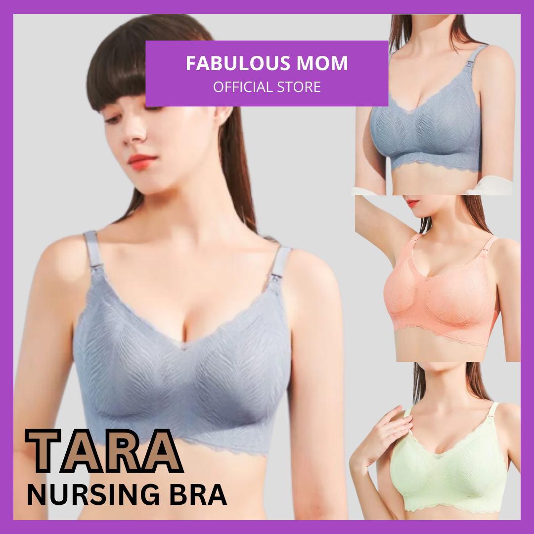 WonderMoms Wireless Lace Nursing Bra – Lightly Padded Top Open Cotton :  : Clothing, Shoes & Accessories