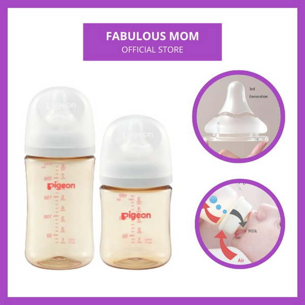 Pigeon Wide Neck PPSU Feeding Nursing Bottle Soft Teat PPSU Bottle