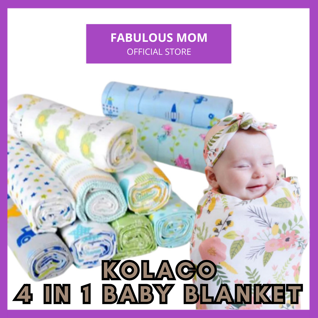 [KOLACO] Swaddle Cotton Blanket 4 in 1 Set