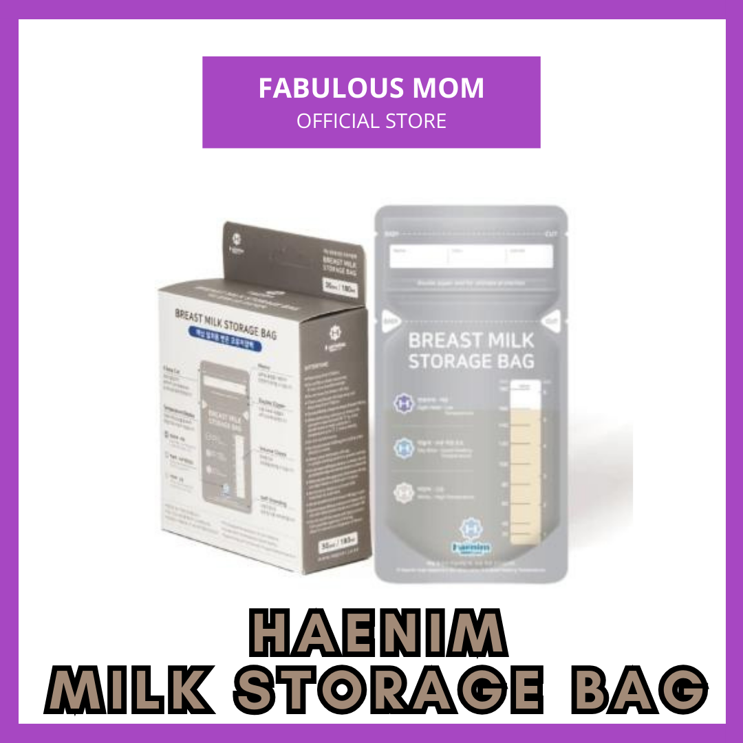 [HAENIM] Double Ziplock Breastmilk Storage Bag (6oz) (30 Pieces)