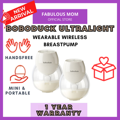 BEST SELLER!![BOBODUCK] Ultra Light weight Handsfree Wearable Breastpump + 1 Year Warranty