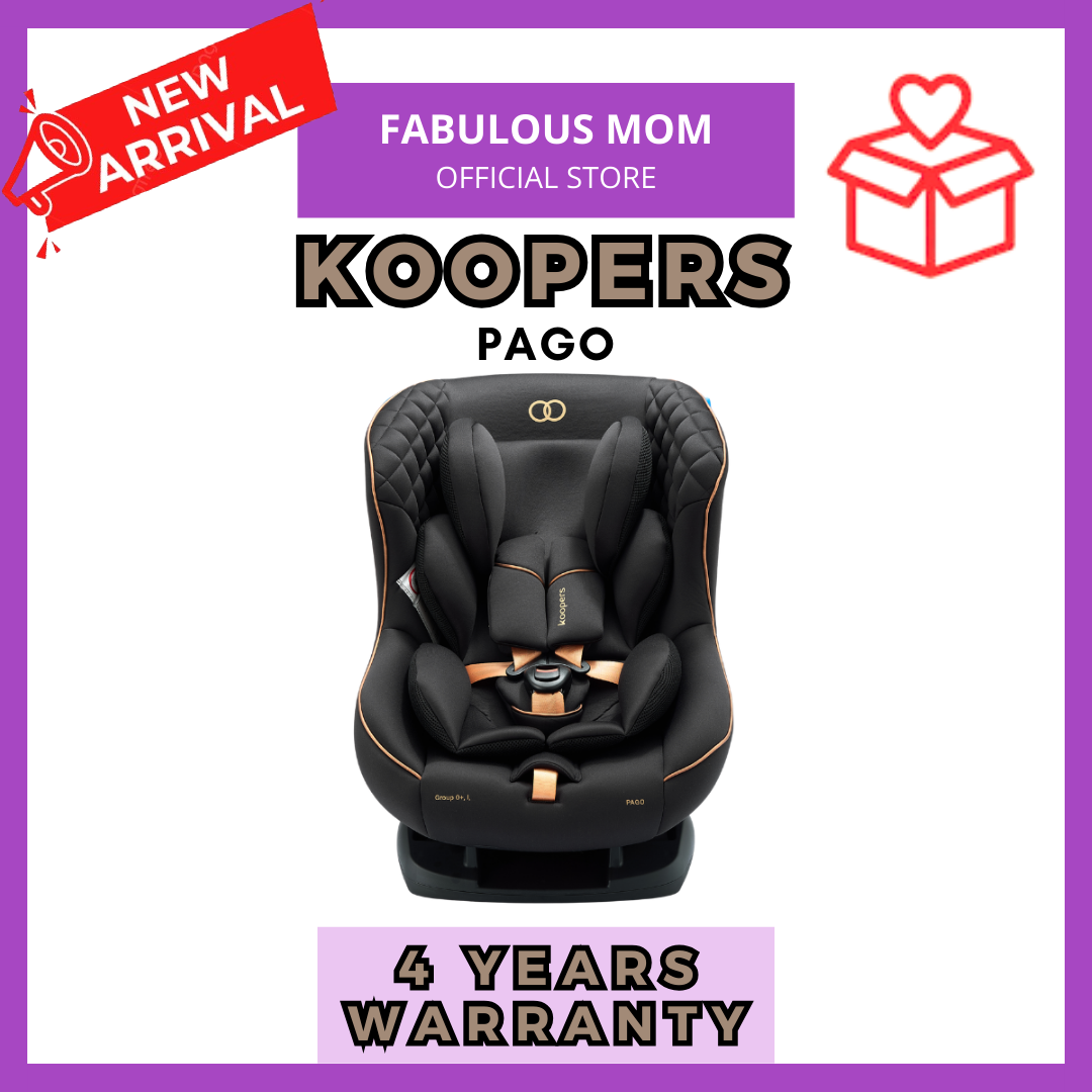 MOTHER'S DAY PROMO[KOOPERS] PAGO Seatbelt Carseat Newborn to 18kg Baby Travel Seat + FREE Baby Rattles Ball