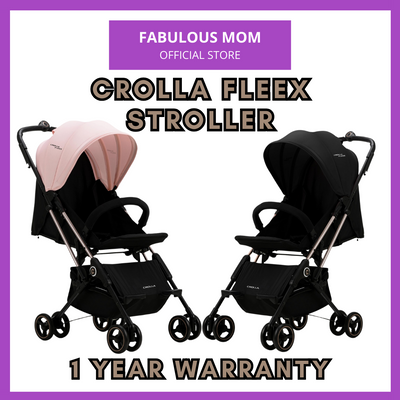MOTHER'S DAY PROMO[CROLLA] FLEEX ULTRA COMPACT,TRAVEL LIGHT STROLLER FROM NEWBORN TO 15KG + 1 YEAR WARRANTY + FREE BABY TOWEL & STROLLER HOOK