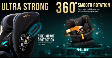 [CROLLA] i-SIZE360 R129 CAR SEAT FROM NEWBORN TO 135CM + 3 YEARS WARRANTY
