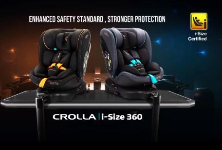 [CROLLA] i-SIZE360 R129 CAR SEAT FROM NEWBORN TO 135CM + 3 YEARS WARRANTY