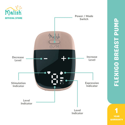 [MALISH] Flexi Go Wireless Rechargeable Breastpump + FREE GIFTS