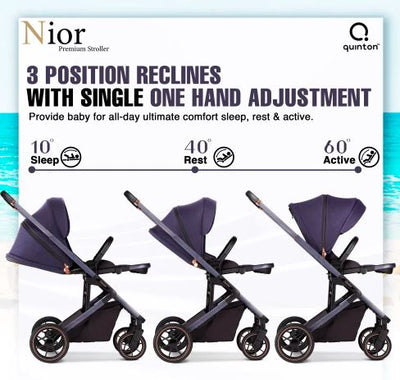 MOTHER'S DAY PROMO [ QUINTON ] NIOR STROLLER + 1 YEAR WARRANTY + FREE SILICONE BIB