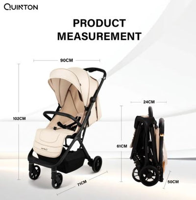 MOTHER'S DAY PROMO [ QUINTON ] ON THE GO STROLLER + 1 YEAR WARRANTY + FREE SILICONE BIB