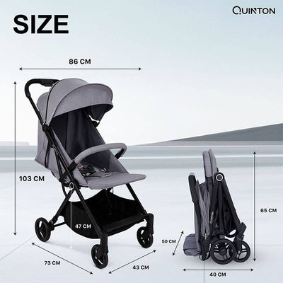 MOTHER'S DAY PROMO [ QUINTON ] LIGHT PLUS STROLLER + 1 YEAR WARRANTY + FREE SILICONE BIB