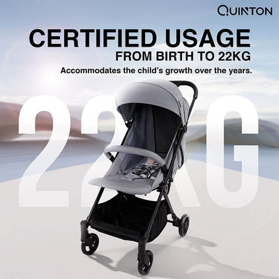 MOTHER'S DAY PROMO [ QUINTON ] LIGHT PLUS STROLLER + 1 YEAR WARRANTY + FREE SILICONE BIB