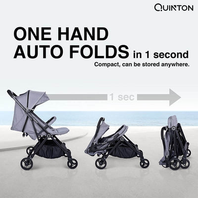 MOTHER'S DAY PROMO [ QUINTON ] LIGHT PLUS STROLLER + 1 YEAR WARRANTY + FREE SILICONE BIB