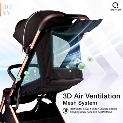 MOTHER'S DAY PROMO [ QUINTON ] ROXY STROLLER + 1 YEAR WARRANTY + FREE SILICONE BIB