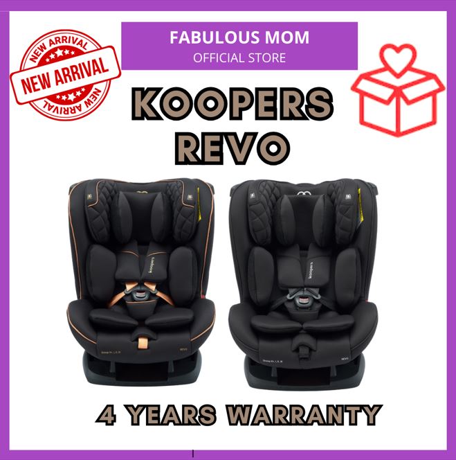 MOTHER'S DAY PROMO!! [Koopers] Revo Baby Car Seat | ECE R44/04 + FREE Koopers Baby Safety Mirror