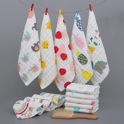 Baby Handkerchief Small Towel Infant Cotton Gerber Muslin Face Towel