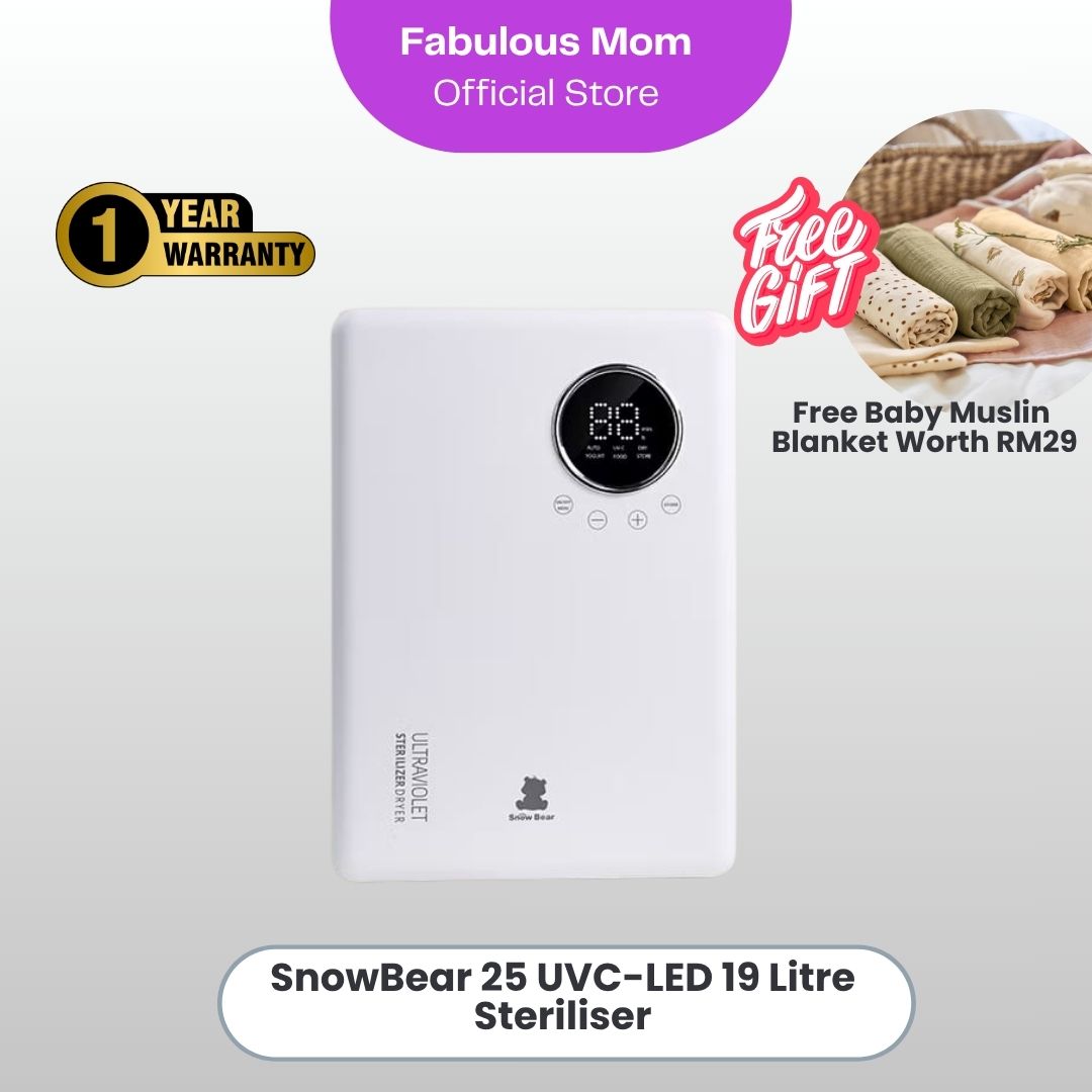 SnowBear 25 UVC-LED 19 Litres Steriliser & Dryer (High Sterilization Snow Bear)