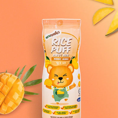 Natufoodies Riceberry Puff Baby Cereal Food For 8months+ 60g