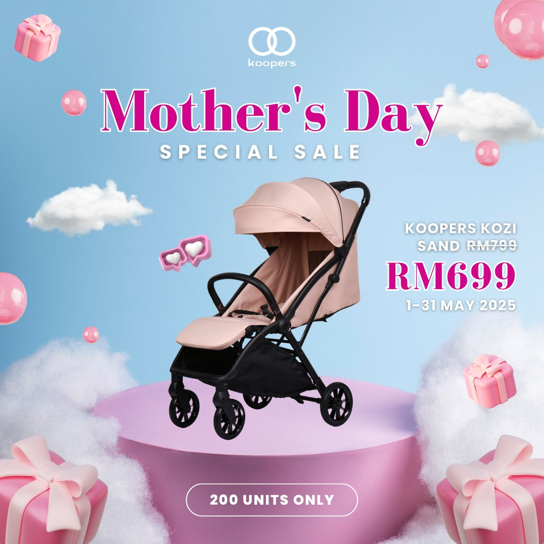 PRE ORDER MOTHER'S DAY PROMO [KOOPERS] Kozi Stroller | EN1888 Approved + FREE KOOPERS CUP & PHONE HOLDER