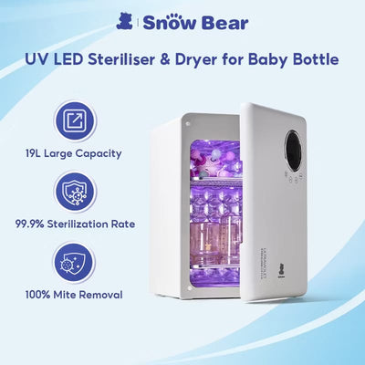 SnowBear 25 UVC-LED 19 Litres Steriliser & Dryer (High Sterilization Snow Bear)