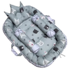 Baby Nest Bed With Pillow Bolsters Full Cotton Portable Travel Bed