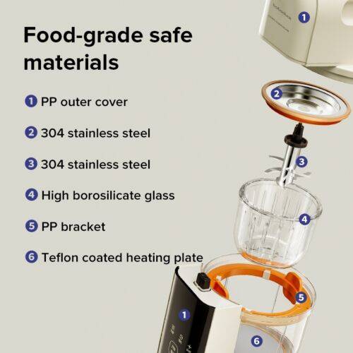 [BOBODUCK] Food Processor 12 in 1 Multifunctional Baby Food Blender Steamer Defrost Reheat F9307