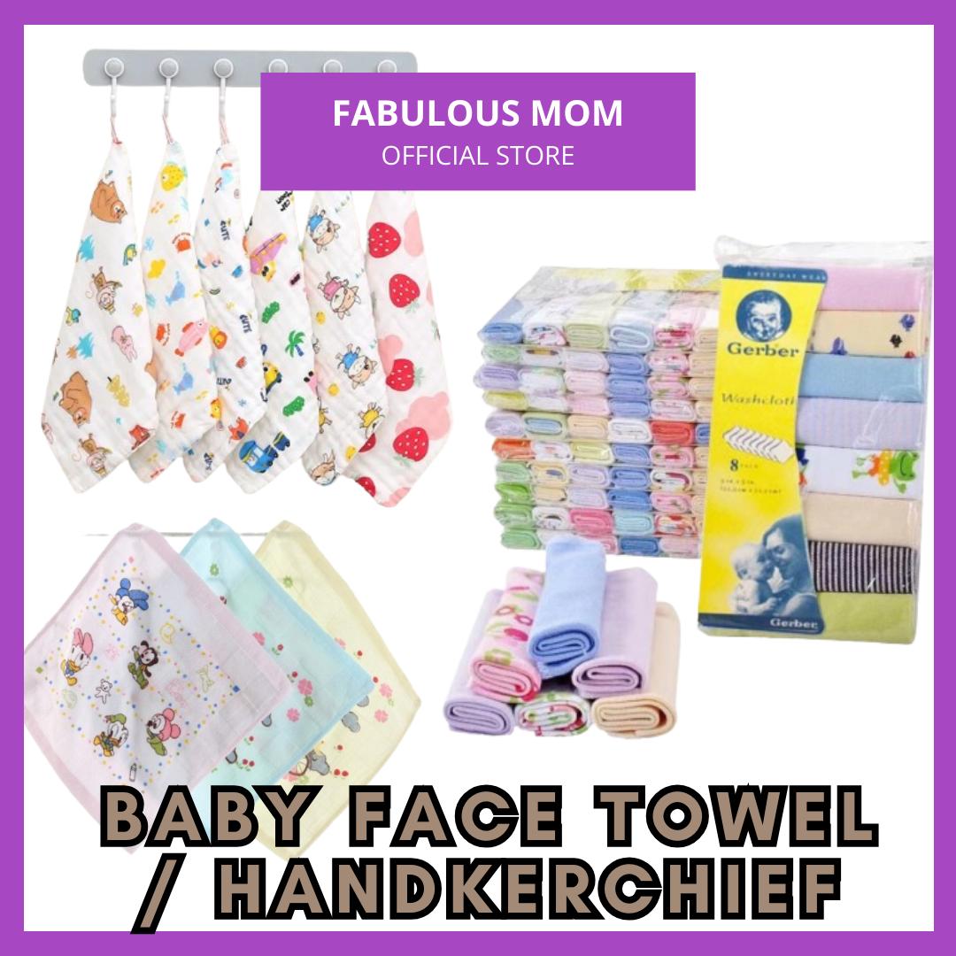 Baby Handkerchief Small Towel Infant Cotton Gerber Muslin Face Towel