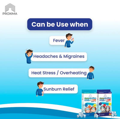 [PROXIMA] FEVER COOLING PATCH ( CHILDREN/ADULT )-Instant Cool Goodbye Fever