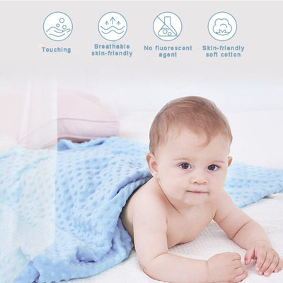 [KOLACO] Baby Blanket Soft Thermal Double Fleece Bubble