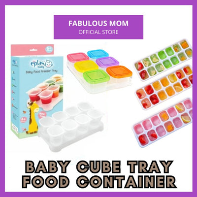 Baby Food & Breast Milk Storage Container Box Freezer Tray With Cover