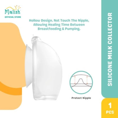 [BOBODUCK/MALISH] Wearable Milk Collector Silicone Cup BreastMilk Handsfree Portable