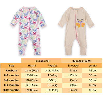 Baby Cotton Clothing Rompers & Sleepsuit Zip