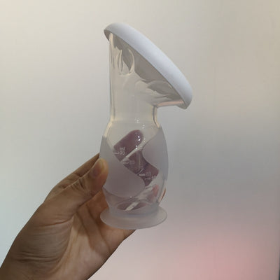 [LACTE] Silicone Milk Collector Manual Breast Pump BPA FREE 3oz/90ml 4oz/100ml