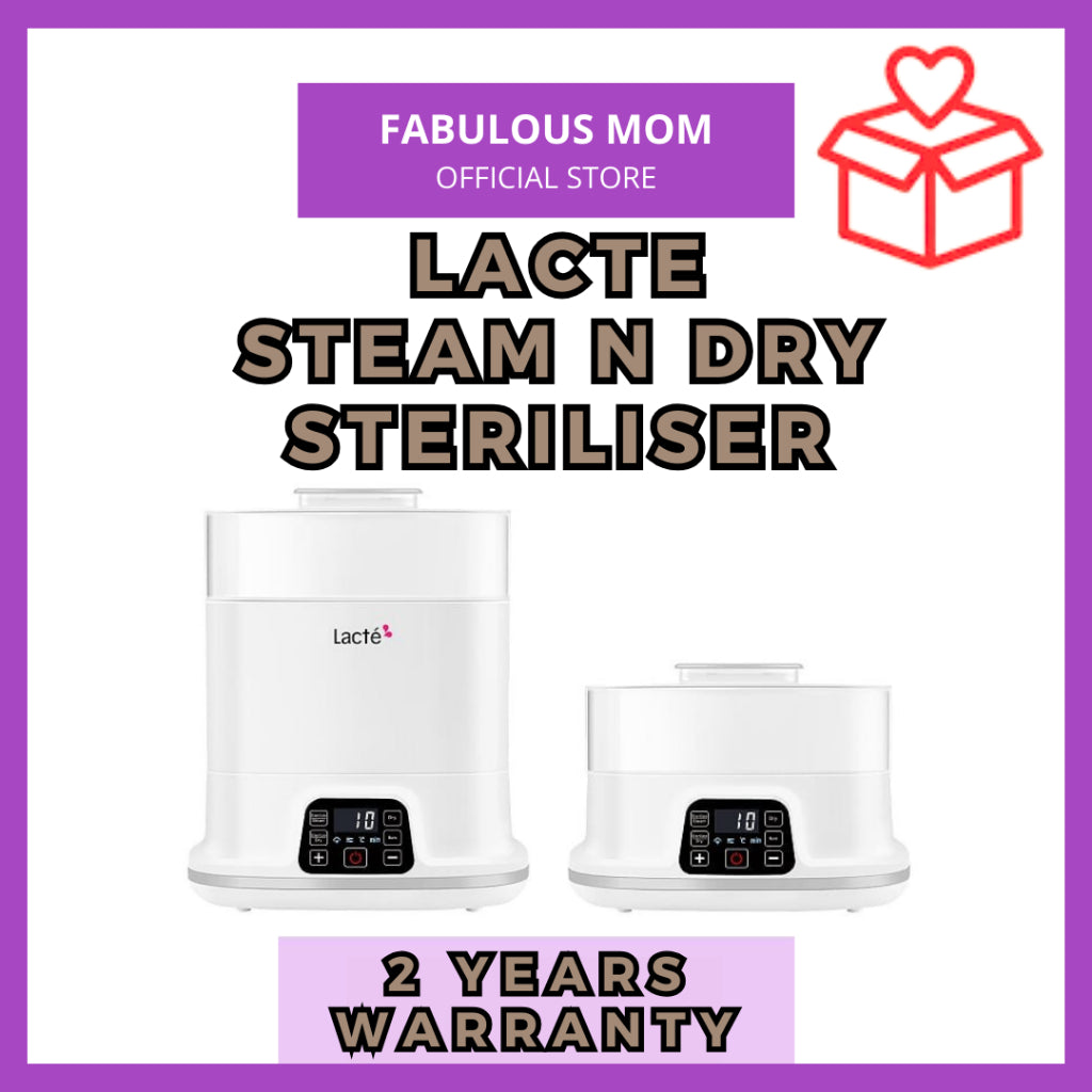 [LACTE] Steriliser Steam & Dry Premium [1 year Warranty]