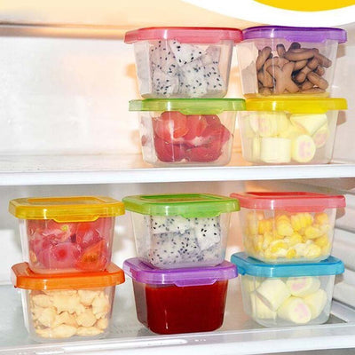 Baby Food & Breast Milk Storage Container Box Freezer Tray With Cover