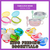 Baby Feeding Utensils Training Bowl Silicone Stainless Steel