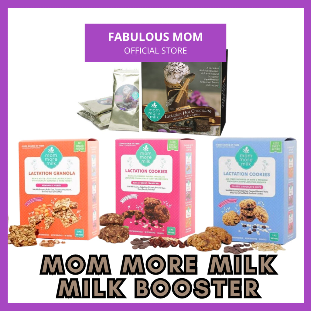 [MOM MORE MILK] Milk Booster Lactation Cookies Granola Almond Honey Chocolate Chips Hot Choc