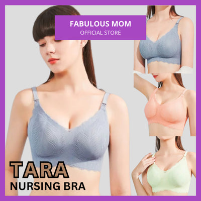 [PROMO] Tara Charm Kate Lace Nursing Bra Seamless Polyester Kain Licin Support Breastfeed Menyusu