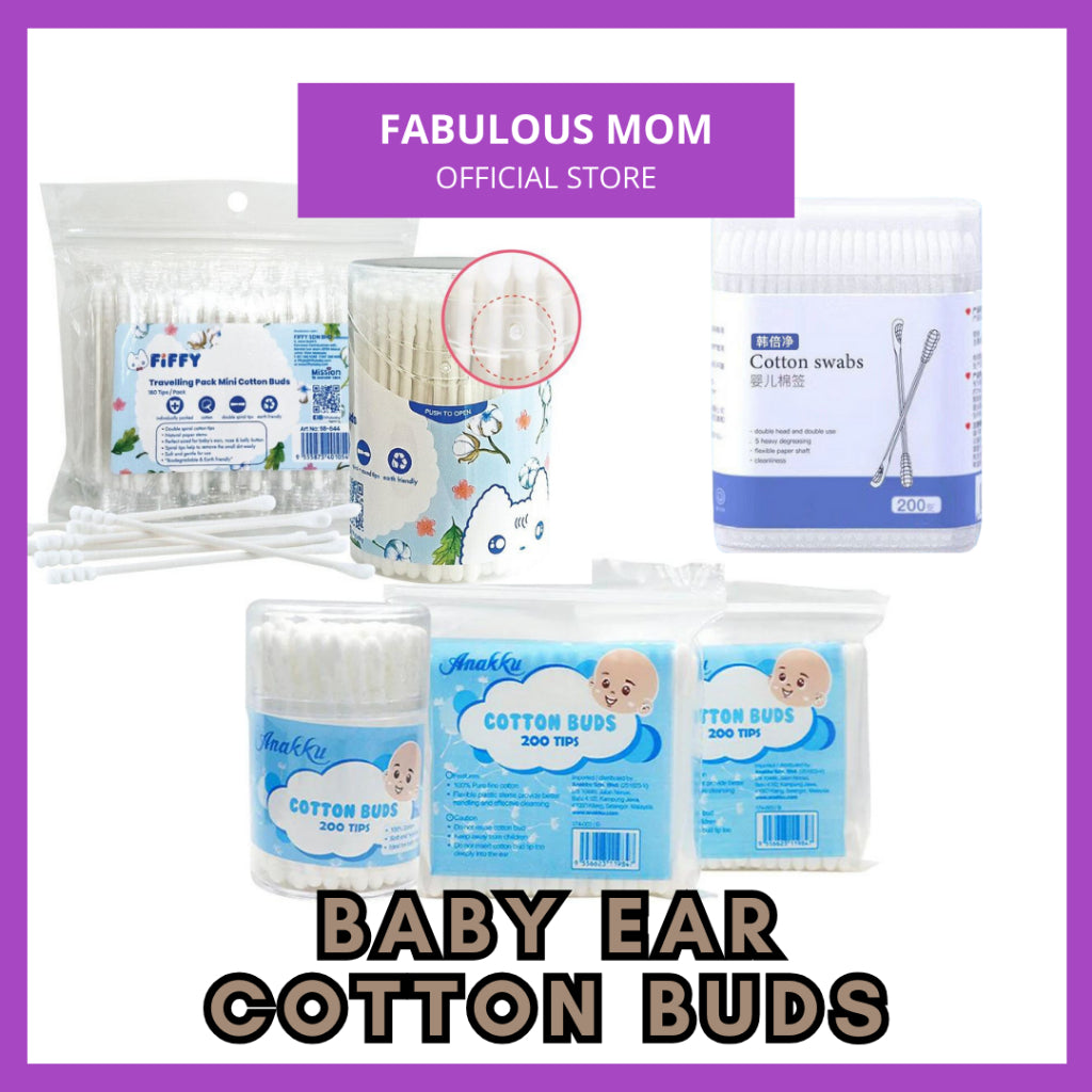 [FIFFY/ANAKKU] Baby Small Cotton Ear Buds Swabs