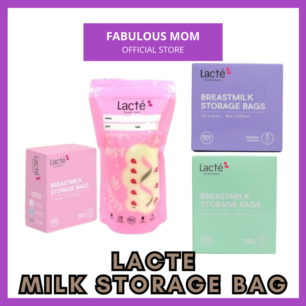 [LACTE] Milk Storage Bags Thermal Sensor Breastmilk Bag
