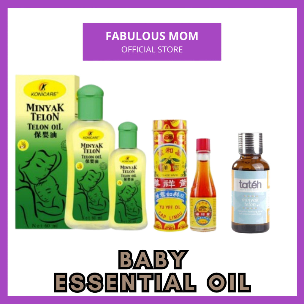 [YU YEE/TATEH] Baby Oil Essential Tateh Yu Yee Oil Urut Body Oil Konicare Therapy Telon