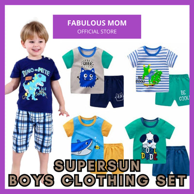 [SUPERSUN] Kids Boys Clothing Set