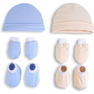 Baby Newborn Soft Cotton Hat Mitten Booties