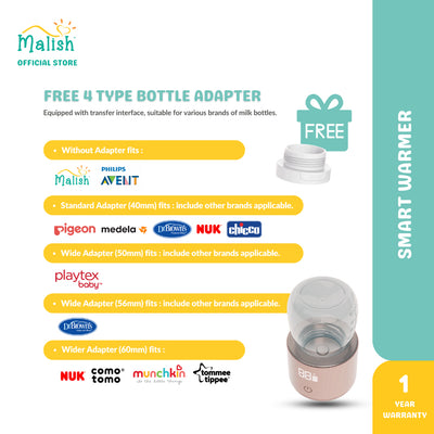 [MALISH] NEW Smart Portable Baby Milk Warmer FREE Adaptor