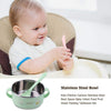 Baby Feeding Utensils Training Bowl Silicone Stainless Steel