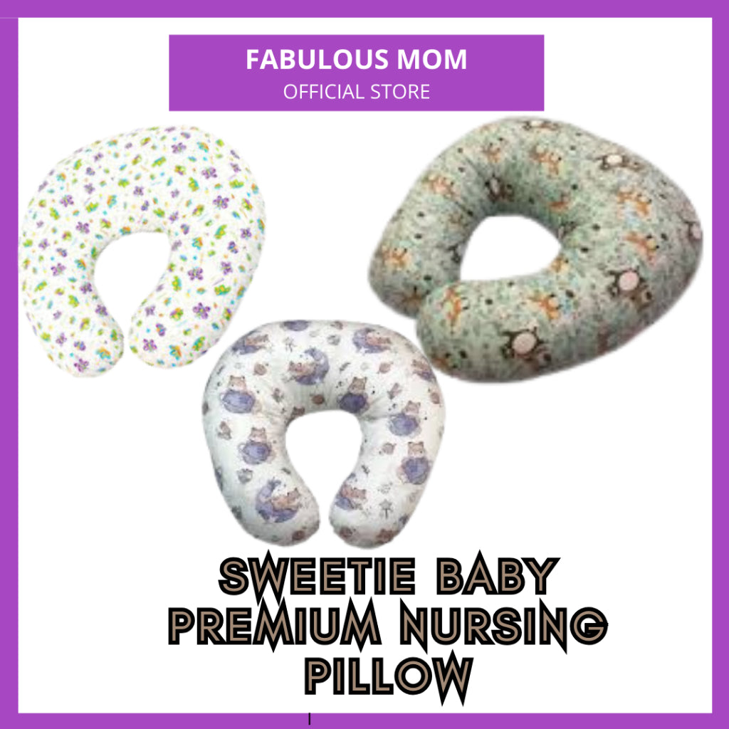 [SWEETIE BABY] Premium Nursing Pillow With Zip Bantal Mom Breastfeed Menyusu Anak Ibu  Breastfeeding