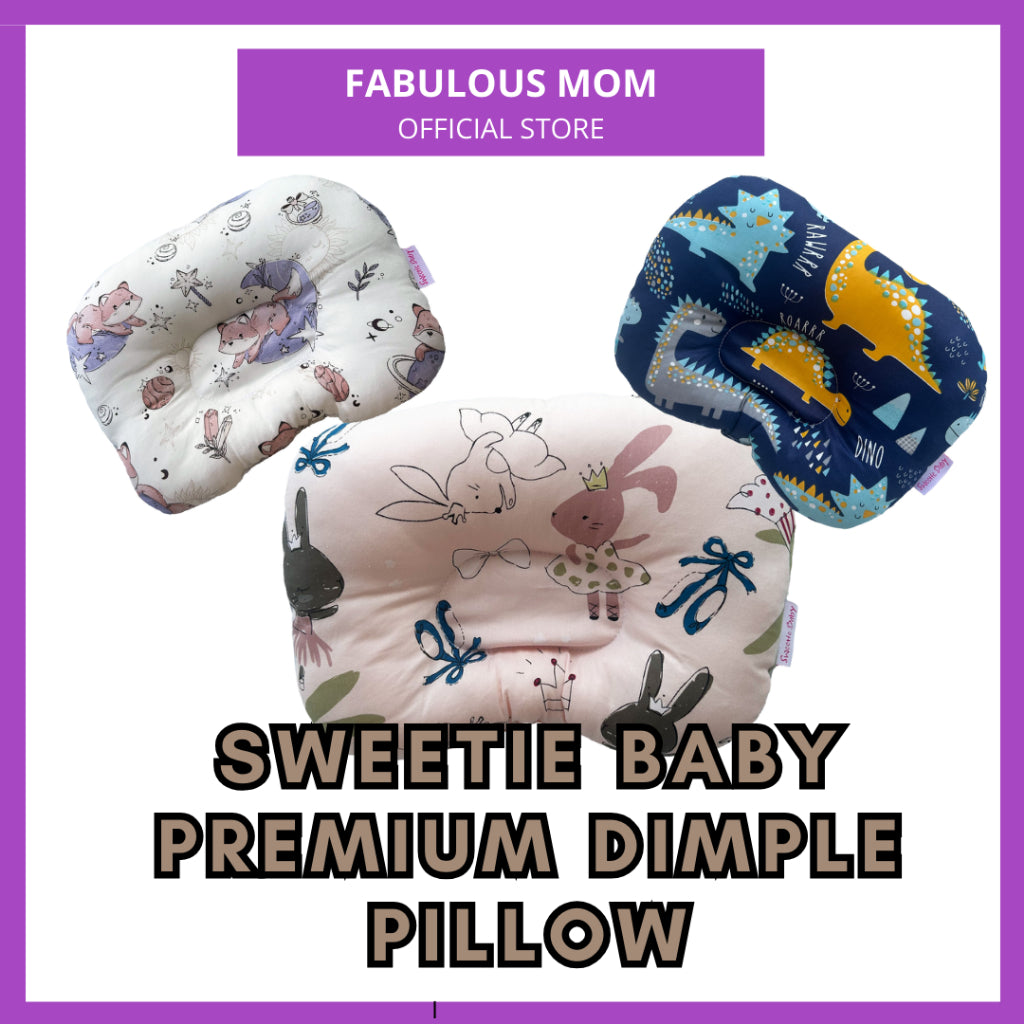 [SWEETIE BABY] Baby Pillow Anti Flat Head Dimple Pillow Newborn pillow 3D Breathable Mesh Cloth