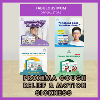 PROXIMA PRODUCT : Cough Relief & Fever Cooling Patch & Motion Sickness Patch