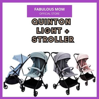 MOTHER'S DAY PROMO [ QUINTON ] LIGHT PLUS STROLLER + 1 YEAR WARRANTY + FREE SILICONE BIB
