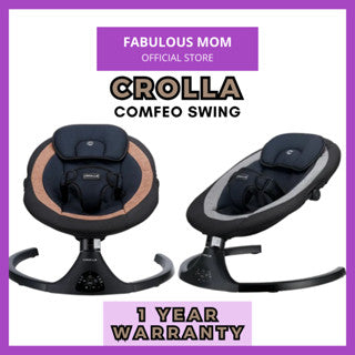 [CROLLA] Comfeo Baby Swing Electric Buai Elektik Bayi Rechargeable Rocker Bluetooth Multifunction
