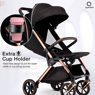Quinton Roxy Stroller (Rose Gold) + FREE GIFTS (3 TIER TROLLEY OR DRYING RACK)