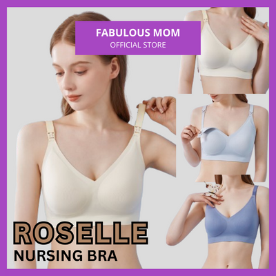 Roselle Nursing Bra Polyester Cotton Mommy Bra Comfortable Material